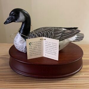 Handcrafted Musical Wooden Goose Figurine, 21 Collection by John Madison